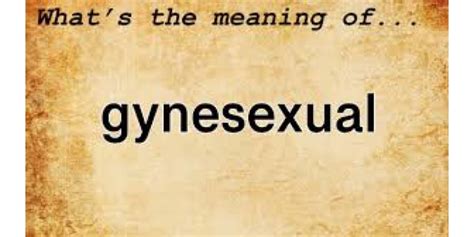 gynesexual Meaning 